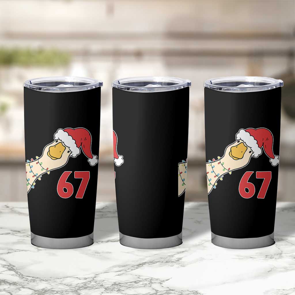 Funny Christmas Silly Goose 67 Meme Festive Holiday Tumbler Cup - Wonder Print Shop