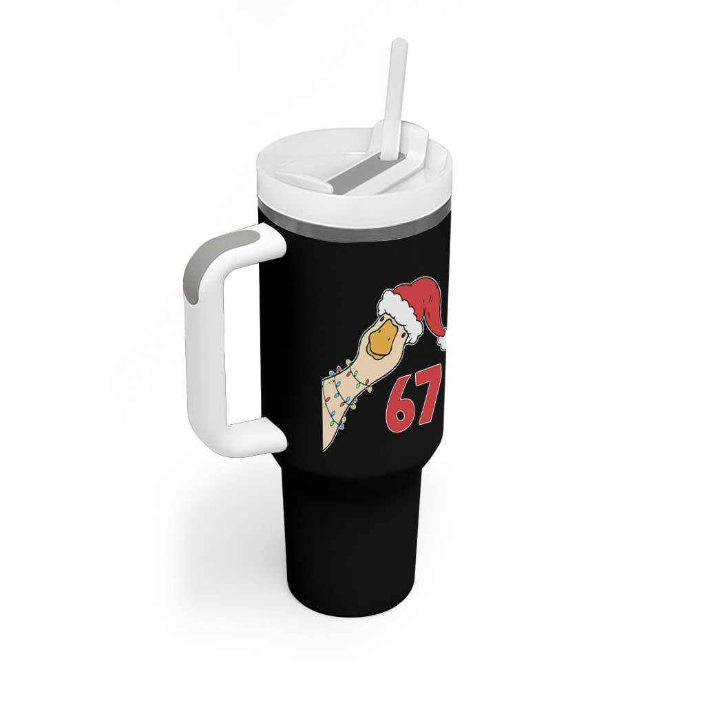 Funny Christmas Silly Goose 67 Meme Festive Holiday Tumbler With Handle - Wonder Print Shop