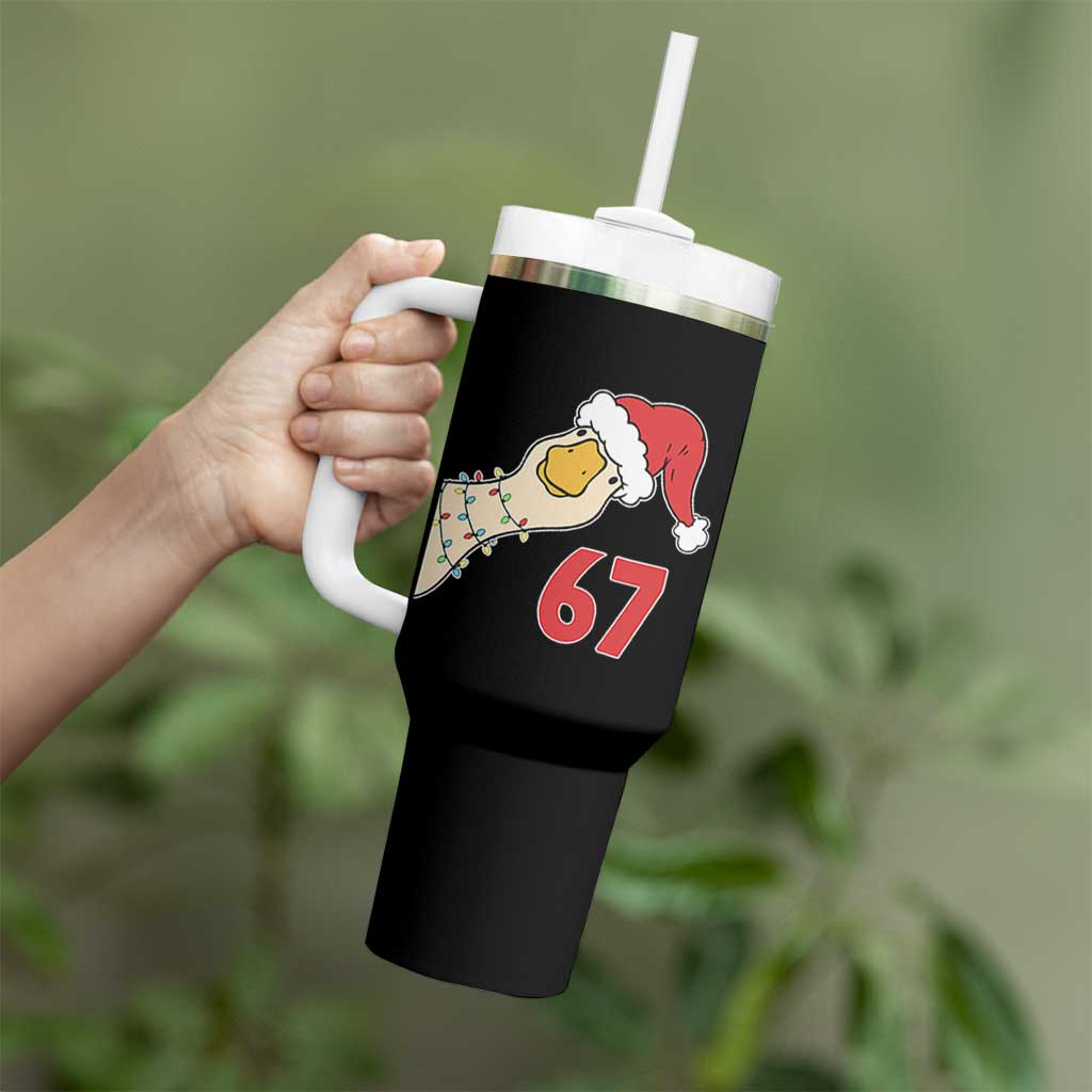 Funny Christmas Silly Goose 67 Meme Festive Holiday Tumbler With Handle - Wonder Print Shop