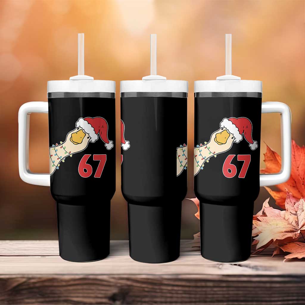 Funny Christmas Silly Goose 67 Meme Festive Holiday Tumbler With Handle - Wonder Print Shop
