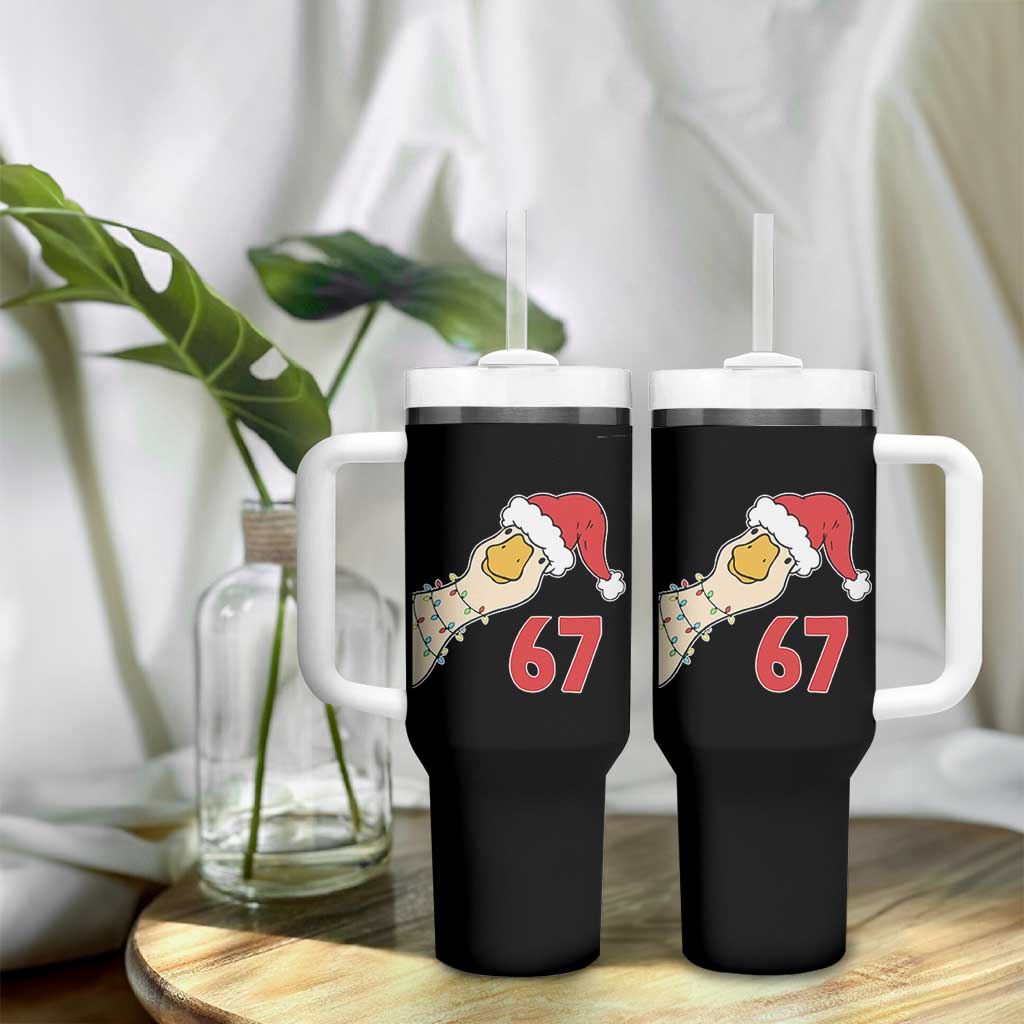 Funny Christmas Silly Goose 67 Meme Festive Holiday Tumbler With Handle - Wonder Print Shop