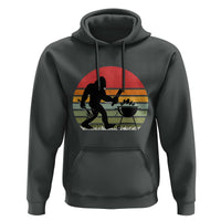Funny Retro Bigfoot Grilling BBQ Chef Hoodie