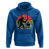 Funny Retro Bigfoot Grilling BBQ Chef Hoodie