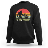 Funny Retro Bigfoot Grilling BBQ Chef Sweatshirt - Wonder Print Shop