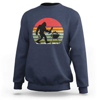 Funny Retro Bigfoot Grilling BBQ Chef Sweatshirt - Wonder Print Shop