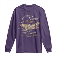 Tuskegee Airman Long Sleeve Shirt Heroes Of Freedom 332ND Fighter Group Est 1941 Vintage Fighter