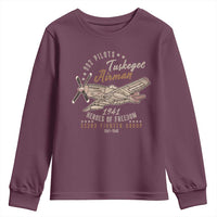 Tuskegee Airman Youth Sweatshirt Heroes Of Freedom 332ND Fighter Group Est 1941 Vintage Fighter