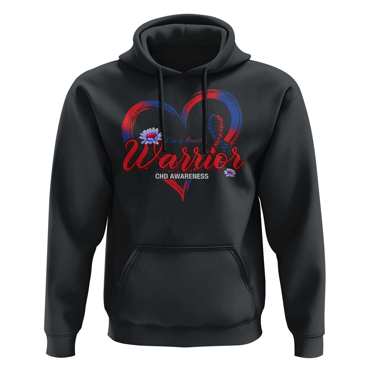 I'm A Heart Warrior Hoodie Congenital Heart Disease CHD Awareness