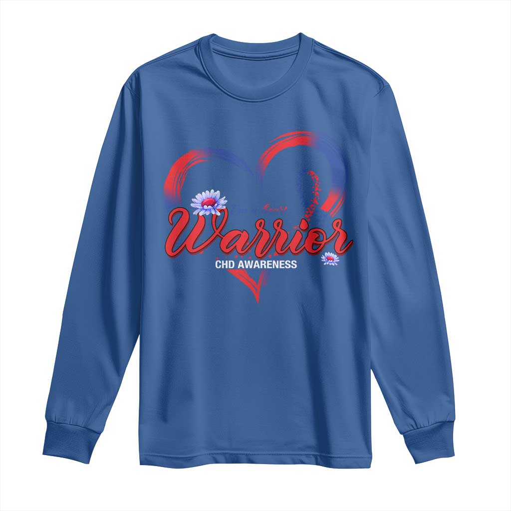 I'm A Heart Warrior Long Sleeve Shirt Congenital Heart Disease CHD Awareness