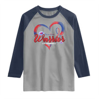 I'm A Heart Warrior Raglan Shirt Congenital Heart Disease CHD Awareness