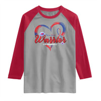 I'm A Heart Warrior Raglan Shirt Congenital Heart Disease CHD Awareness
