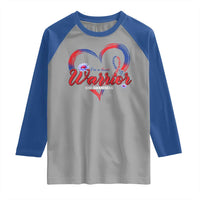 I'm A Heart Warrior Raglan Shirt Congenital Heart Disease CHD Awareness