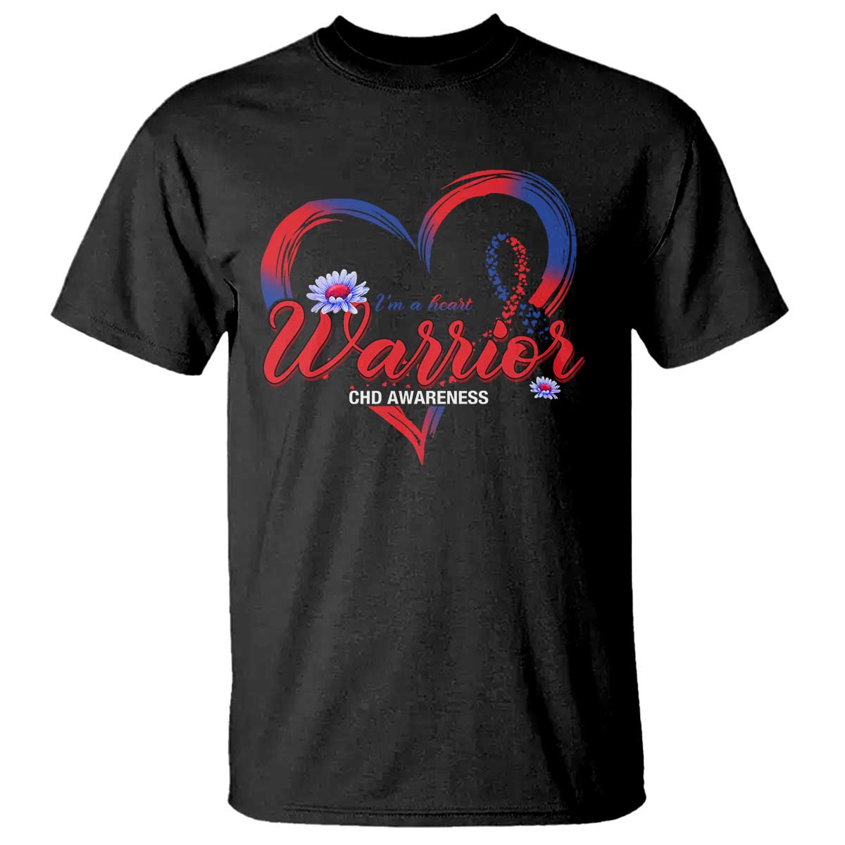 I'm A Heart Warrior T Shirt Congenital Heart Disease CHD Awareness