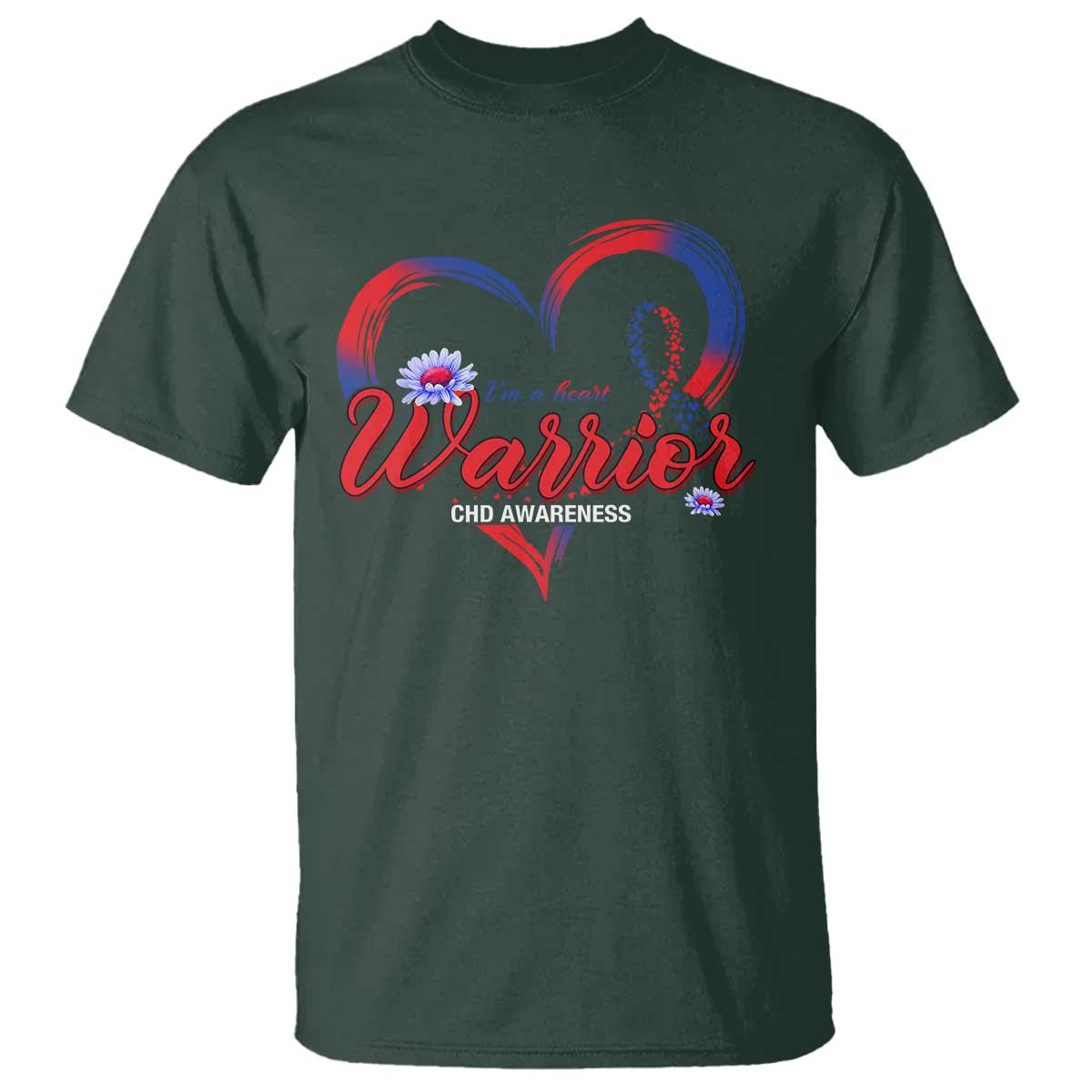I'm A Heart Warrior T Shirt Congenital Heart Disease CHD Awareness