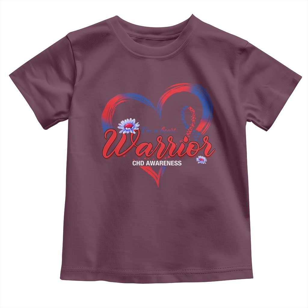 I'm A Heart Warrior Toddler T Shirt Congenital Heart Disease CHD Awareness
