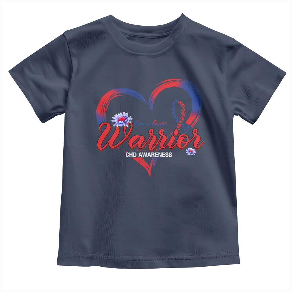 I'm A Heart Warrior Toddler T Shirt Congenital Heart Disease CHD Awareness