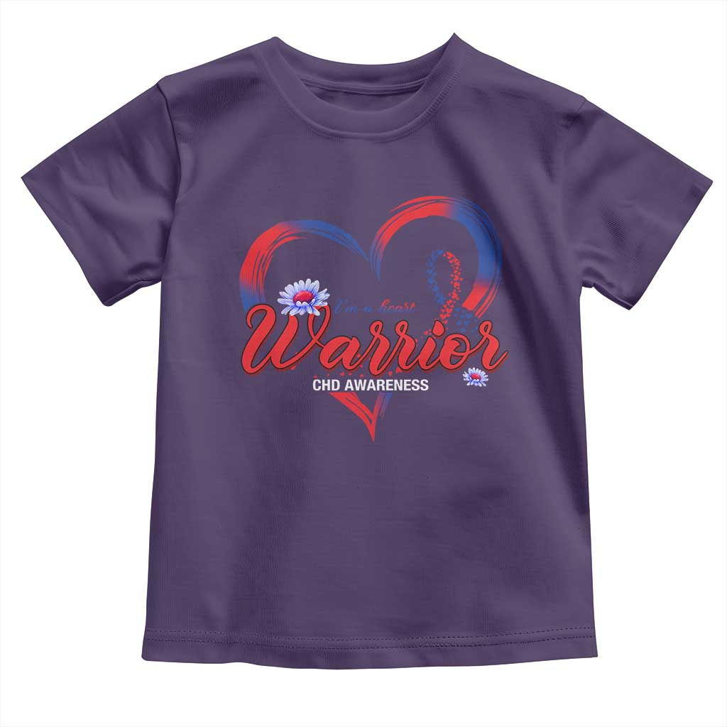 I'm A Heart Warrior Toddler T Shirt Congenital Heart Disease CHD Awareness