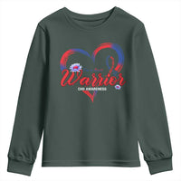 I'm A Heart Warrior Youth Sweatshirt Congenital Heart Disease CHD Awareness