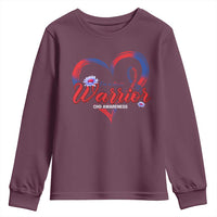 I'm A Heart Warrior Youth Sweatshirt Congenital Heart Disease CHD Awareness