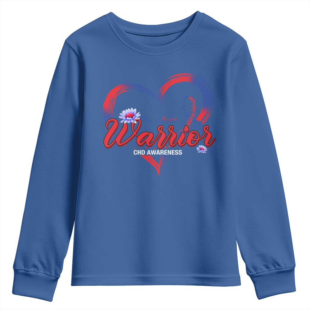 I'm A Heart Warrior Youth Sweatshirt Congenital Heart Disease CHD Awareness