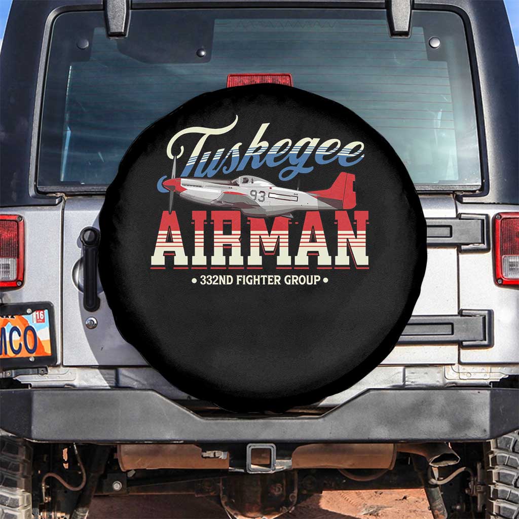 Tuskegee Airman Spare Tire Cover 332ND Fighter Group Airplane