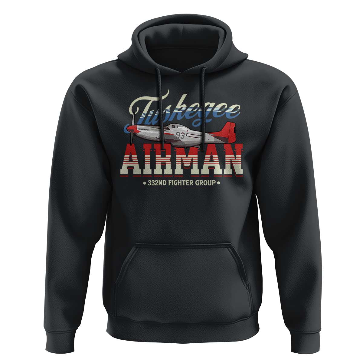 Tuskegee Airman Hoodie 332ND Fighter Group Airplane