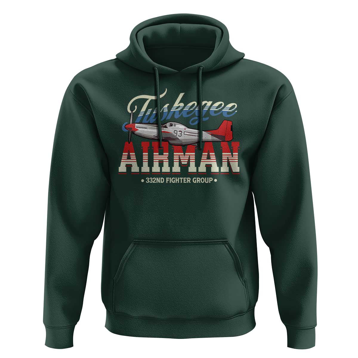 Tuskegee Airman Hoodie 332ND Fighter Group Airplane