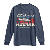 Tuskegee Airman Long Sleeve Shirt 332ND Fighter Group Airplane