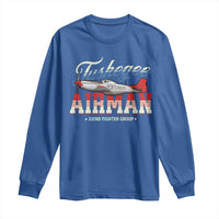 Tuskegee Airman Long Sleeve Shirt 332ND Fighter Group Airplane