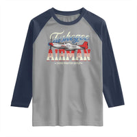 Tuskegee Airman Raglan Shirt 332ND Fighter Group Airplane