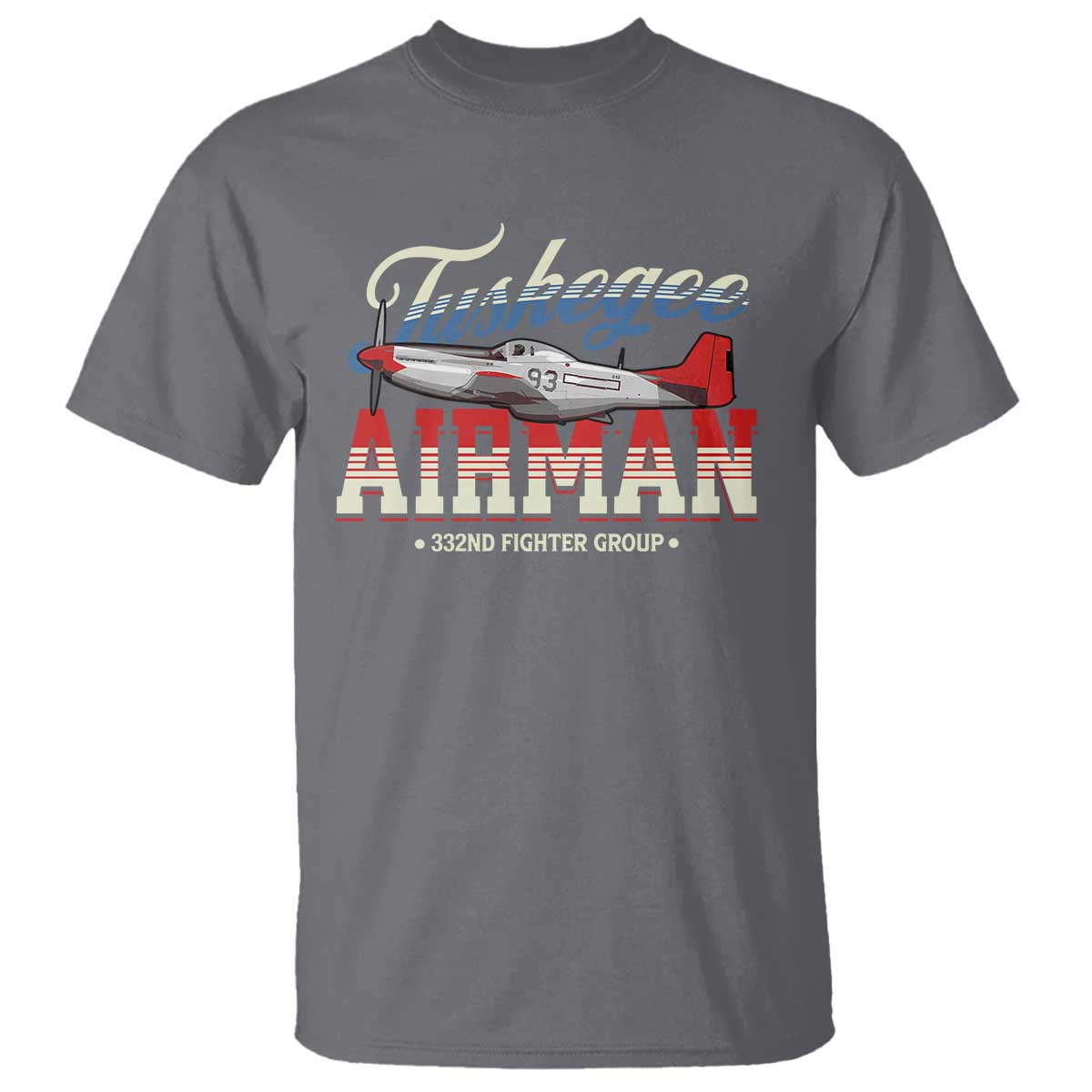Tuskegee Airman T Shirt 332ND Fighter Group Airplane