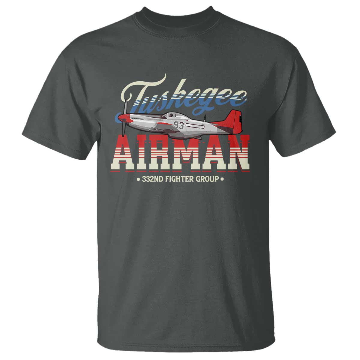 Tuskegee Airman T Shirt 332ND Fighter Group Airplane