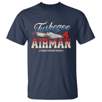 Tuskegee Airman T Shirt 332ND Fighter Group Airplane
