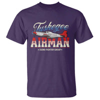 Tuskegee Airman T Shirt 332ND Fighter Group Airplane