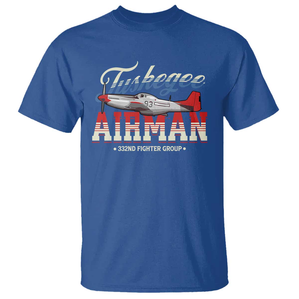 Tuskegee Airman T Shirt 332ND Fighter Group Airplane