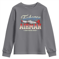Tuskegee Airman Youth Sweatshirt 332ND Fighter Group Airplane