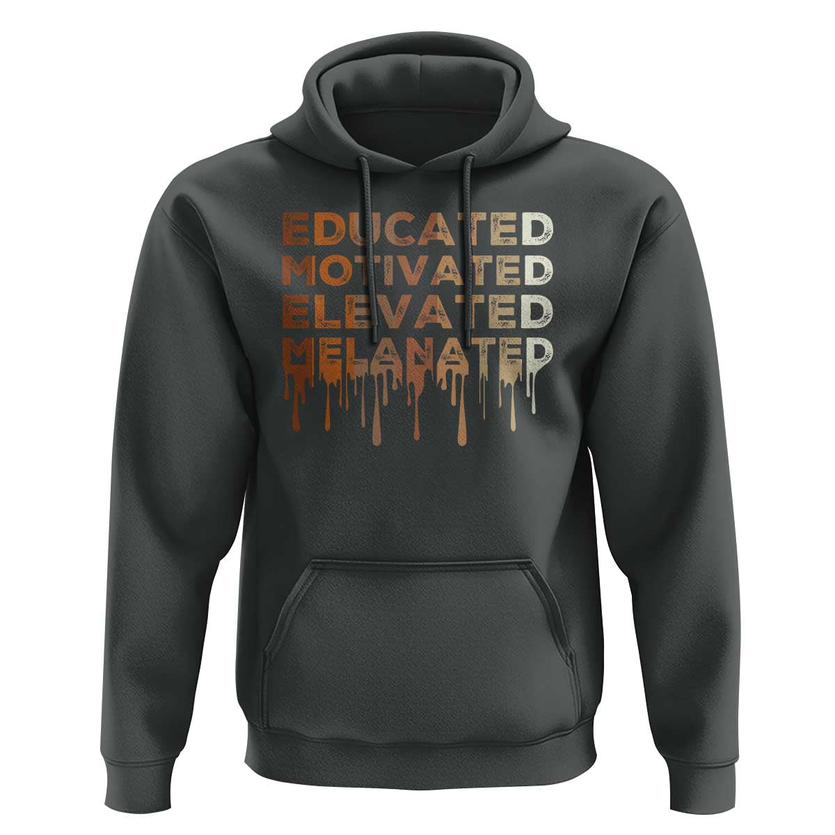 Educated Motivated Elevated Melanated Hoodie Black Pride Melanin