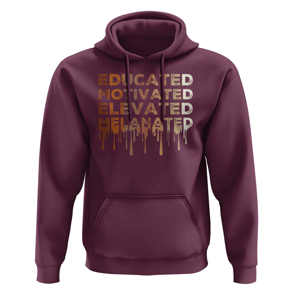 Educated Motivated Elevated Melanated Hoodie Black Pride Melanin