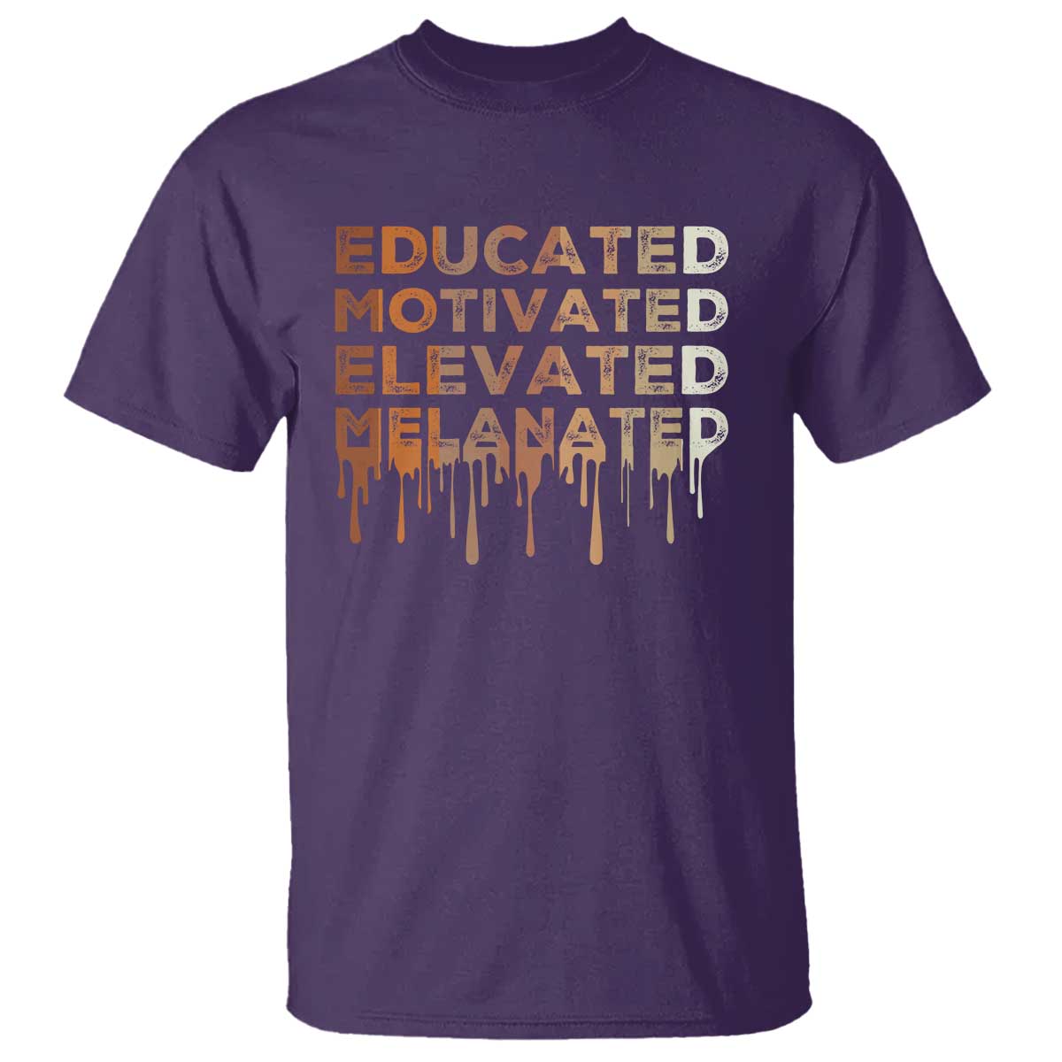 Educated Motivated Elevated Melanated T Shirt Black Pride Melanin