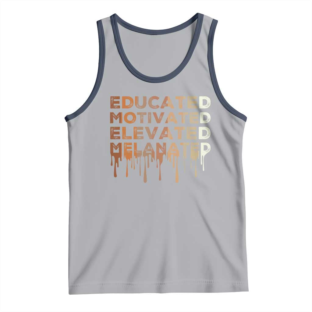 Educated Motivated Elevated Melanated Tank Top Black Pride Melanin