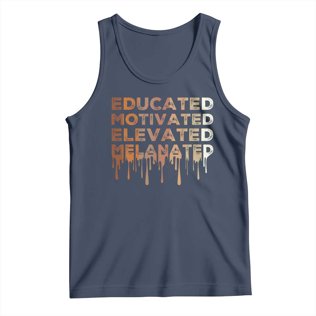 Educated Motivated Elevated Melanated Tank Top Black Pride Melanin