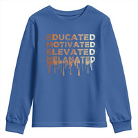 Educated Motivated Elevated Melanated Youth Sweatshirt Black Pride Melanin