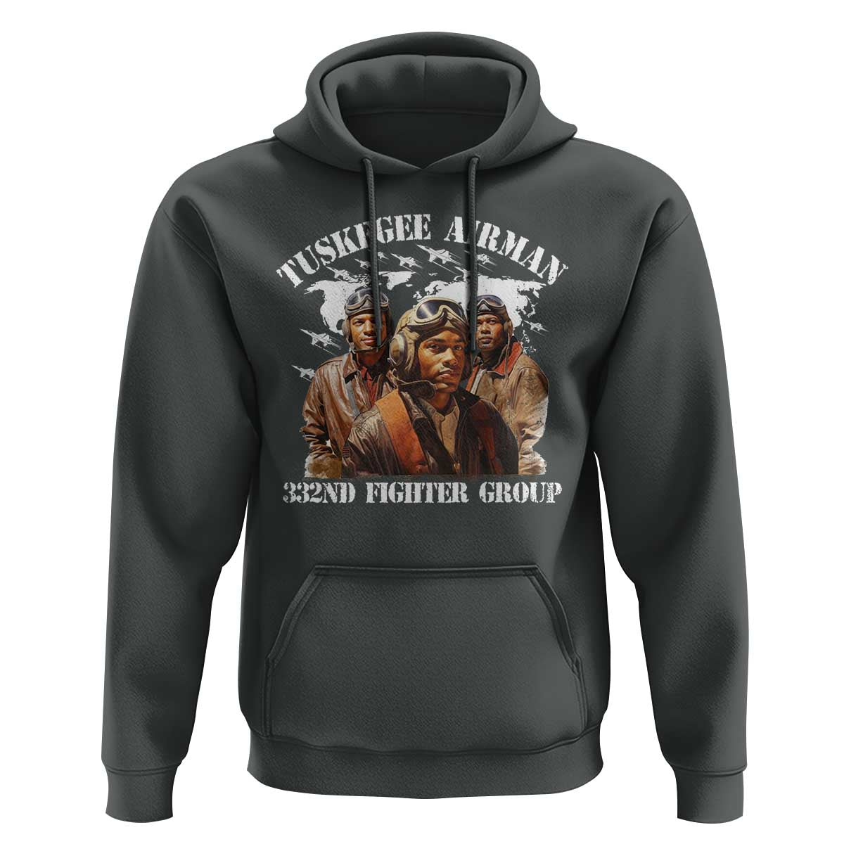 Tuskegee Airman Hoodie 332ND Fighter Group Black History Month