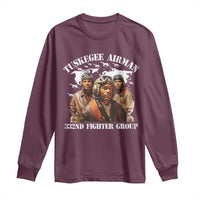 Tuskegee Airman Long Sleeve Shirt 332ND Fighter Group Black History Month