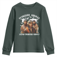 Tuskegee Airman Youth Sweatshirt 332ND Fighter Group Black History Month