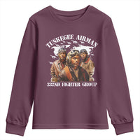 Tuskegee Airman Youth Sweatshirt 332ND Fighter Group Black History Month