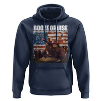 Funny George Washington Hoodie Booze Cruise Political Party Vintage American Flag