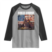 Funny George Washington Raglan Shirt Booze Cruise Political Party Vintage American Flag