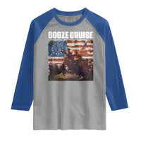 Funny George Washington Raglan Shirt Booze Cruise Political Party Vintage American Flag