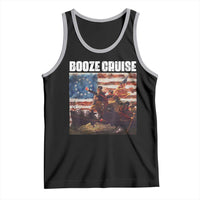 Funny George Washington Tank Top Booze Cruise Political Party Vintage American Flag